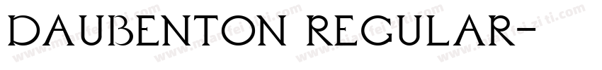 Daubenton Regular字体转换